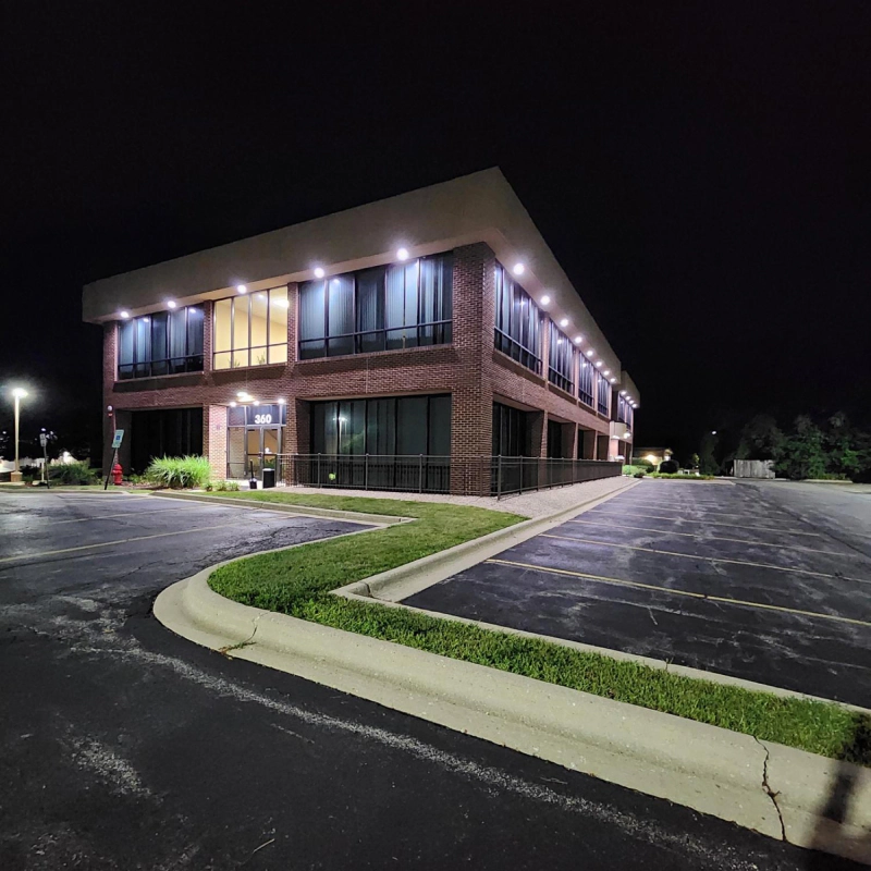 newly installed commercial exterior lighting carpentersville il